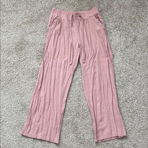 Pink Wide-Leg Pants